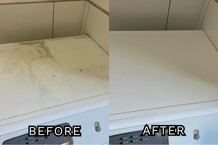 oven top before and after