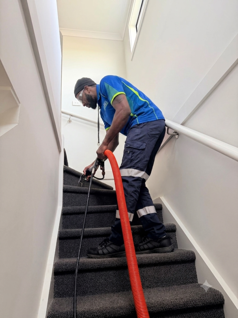 stairs vacuum cleaning